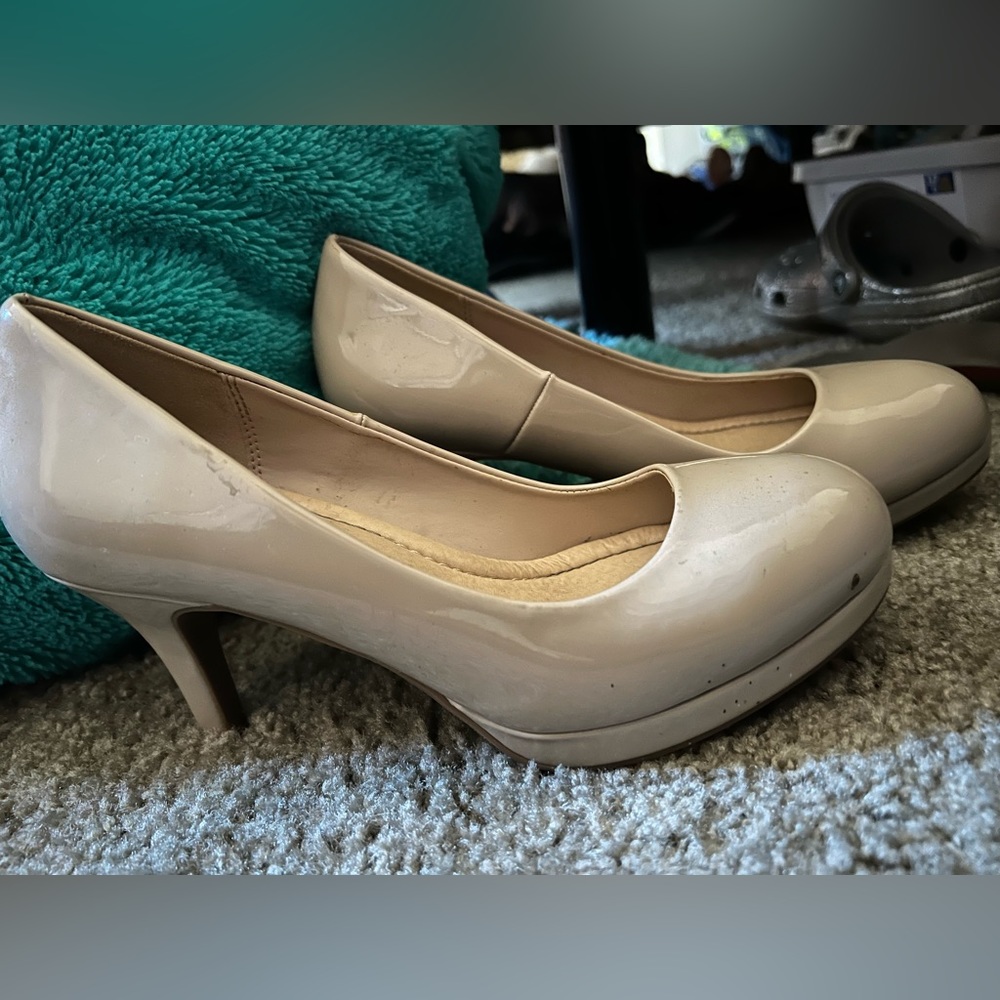 Nude high heels